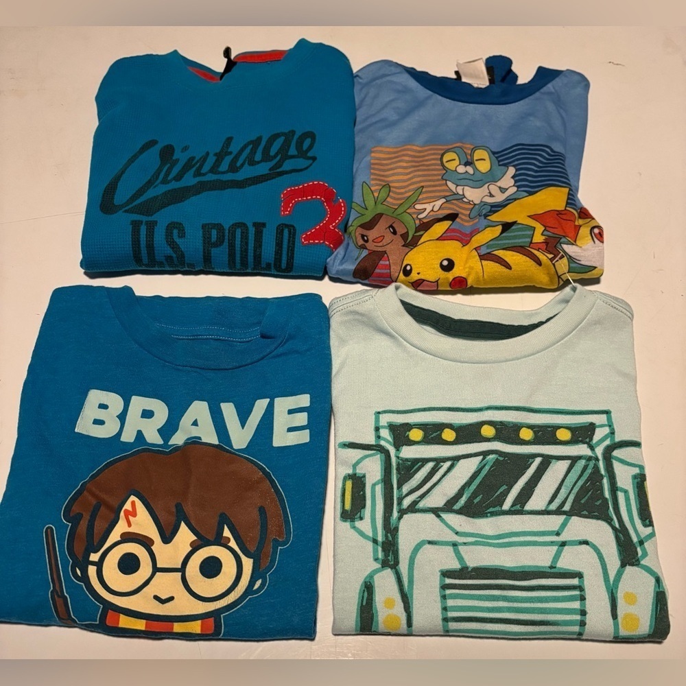 4 pieces of Graphic T-Shirts Set